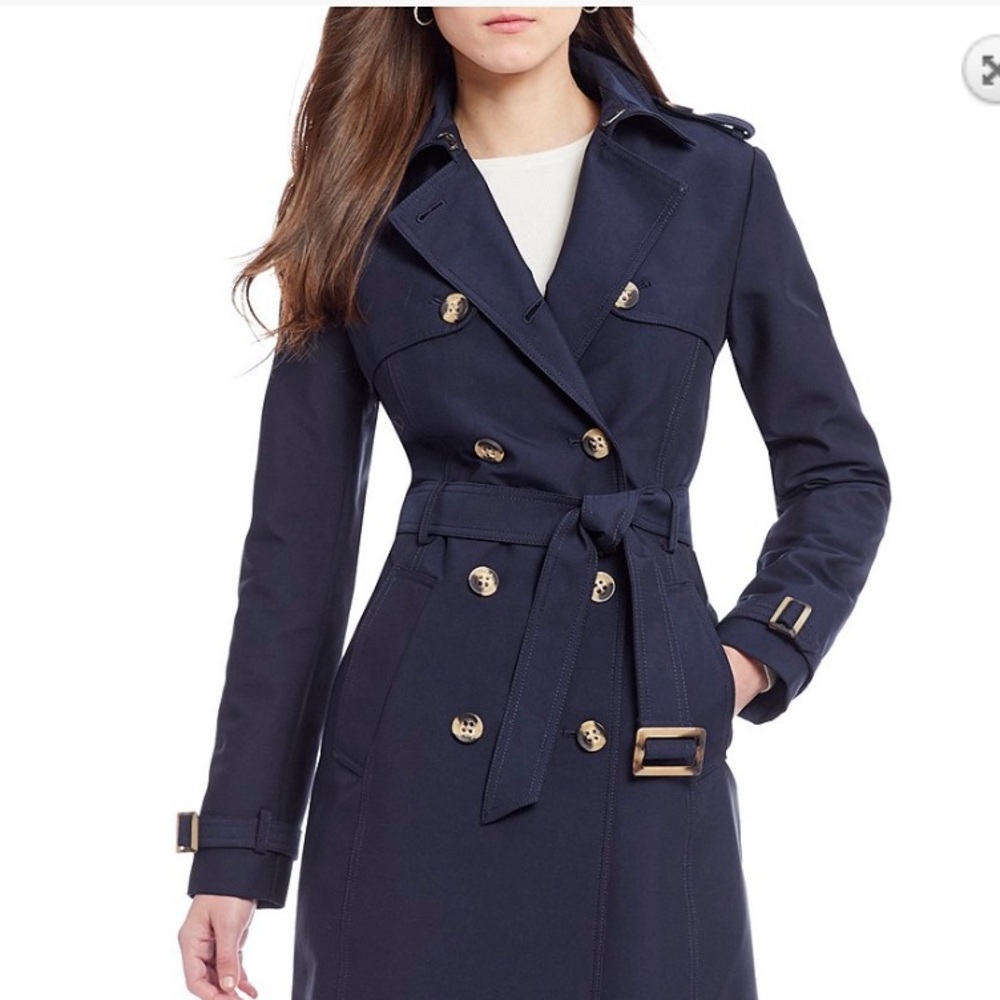Navy Blue Trench/All Weather Coat